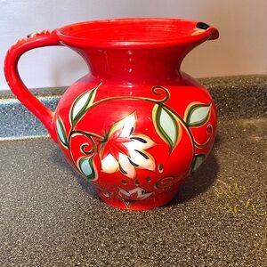 Southern Living Red Pitcher